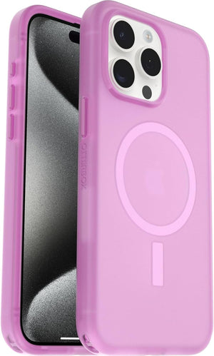 OtterBox SYMMETRY SERIES Soft Touch Case for iPhone 15 Pro Max - Beet It (Pink)