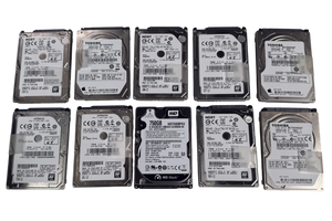Lot of 10 Mixed Major Brand 750GB 2.5" SATA Notebook Laptop Hard Drive HDD