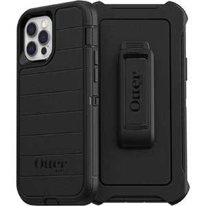 OtterBox DEFENDER SERIES Case & Holster for Apple iPhone 12/12 Pro - Black (Certified Refurbished)