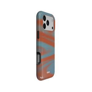 Aalto | Y2K Orange Abstract Wave iPhone Case