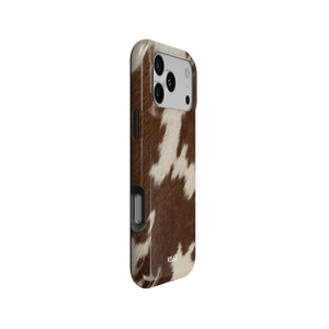 Rodeo Drive | Brown & White Cow Print iPhone Case