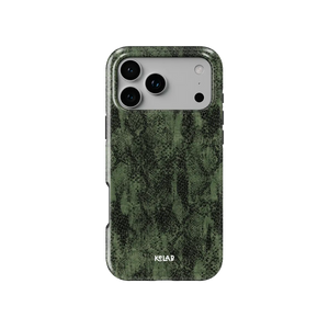 Emerald Python | Olive Green Snake Print iPhone Case