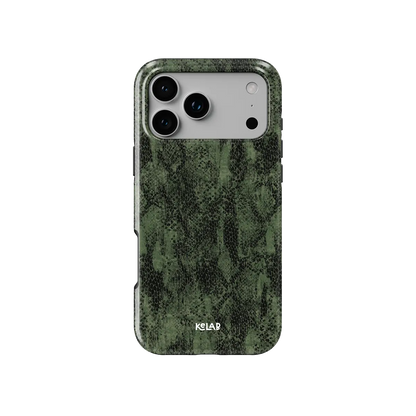 Emerald Python | Olive Green Snake Print iPhone Case