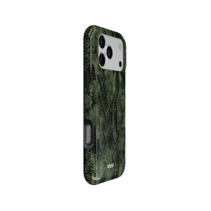 Emerald Python | Olive Green Snake Print iPhone Case
