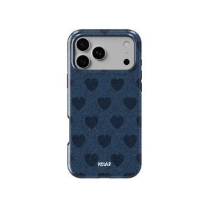 Indigo Crush | Denim Heart Y2K iPhone Case