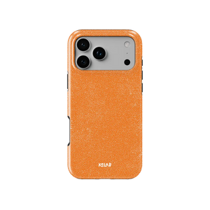 Tangerina | Electric Orange Textured iPhone Case