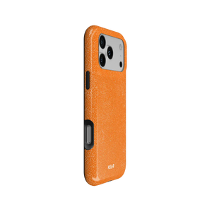 Tangerina | Electric Orange Textured iPhone Case