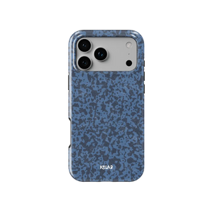 Deep Sea Static | Dark Blue Marble iPhone Case