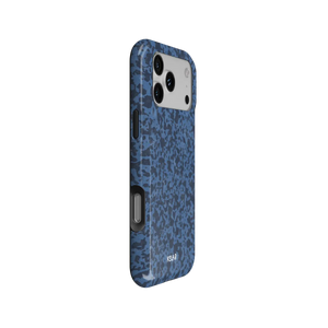 Deep Sea Static | Dark Blue Marble iPhone Case