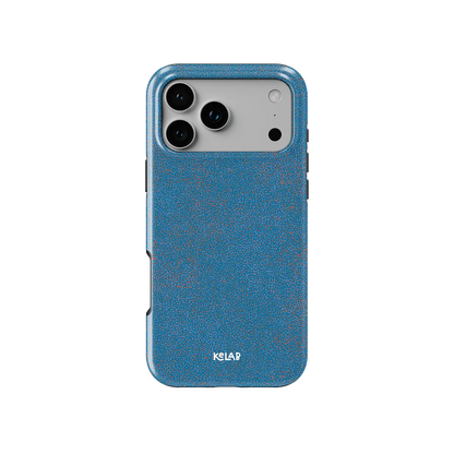 Digital Grain | Blue Terrazzo Speckled iPhone Case