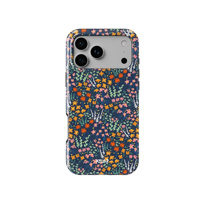 Midnight Meadow | Vibrant Wildflower iPhone Case
