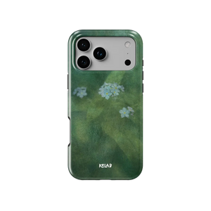 Misty Morning | Deep Green Floral iPhone Case