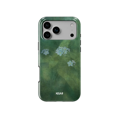 Misty Morning | Deep Green Floral iPhone Case