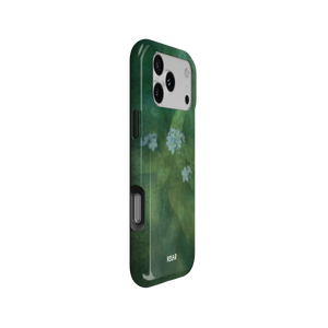 Misty Morning | Deep Green Floral iPhone Case