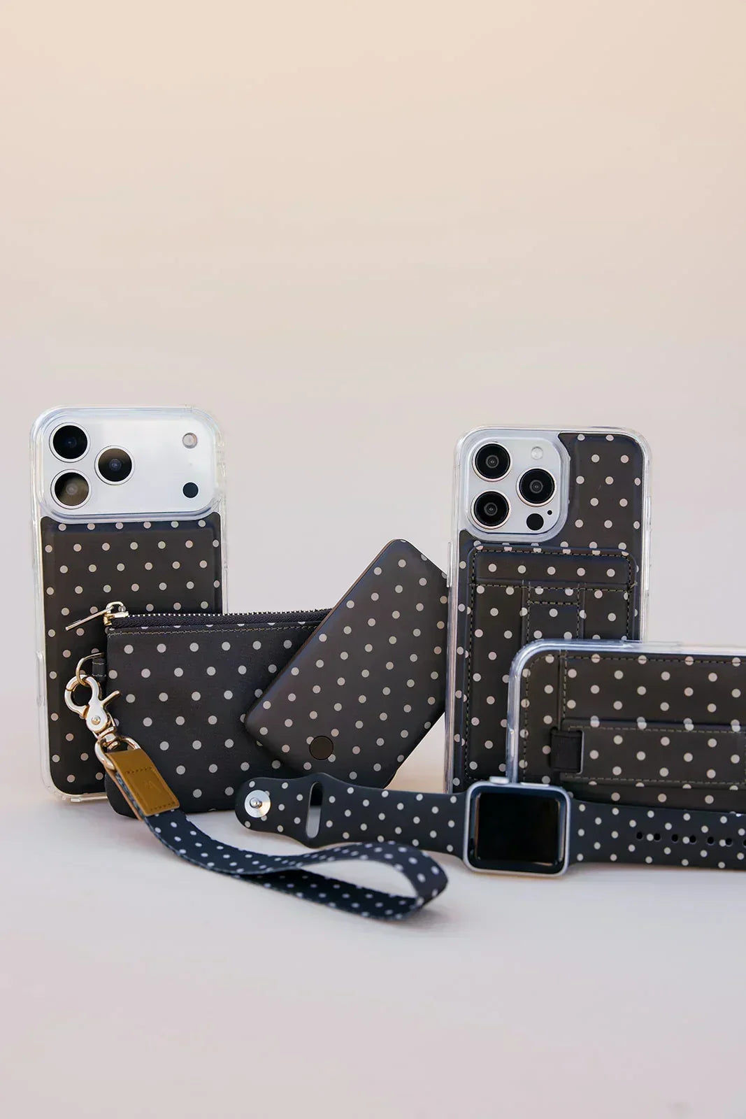 Cocoa Dot Zipper Pouch - Thumbnail 5