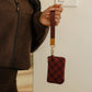 Cozy Check Wrist Lanyard