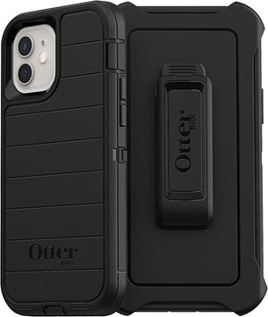 OtterBox DEFENDER SERIES Case & Holster for Apple iPhone 12 Mini - Black (Certified Refurbished) - Techable