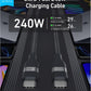 Anker USB-C to USB-C Cable (3 ft / 6 ft, 240W, Upcycled-Braided)