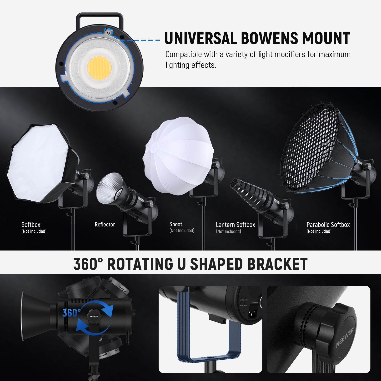 NEEWER CB200B Bi-Color 210W LED Video Light - Techable