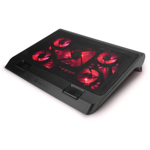 Enhance GXC1 Laptop Stand 5‑Fan USB‑Powered (Red)