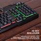 Enhance Infiltrate KL2 Membrane Gaming Keyboard – Multi-Color LED – Metal Build – Quiet Switches