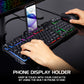 Enhance Infiltrate KL2 Membrane Gaming Keyboard – Multi-Color LED – Metal Build – Quiet Switches