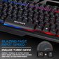 Enhance Infiltrate KL2 Membrane Gaming Keyboard – Multi-Color LED – Metal Build – Quiet Switches