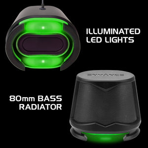 Enhance SB2 USB Powered LED Speakers – Green LED / 10 W Peak