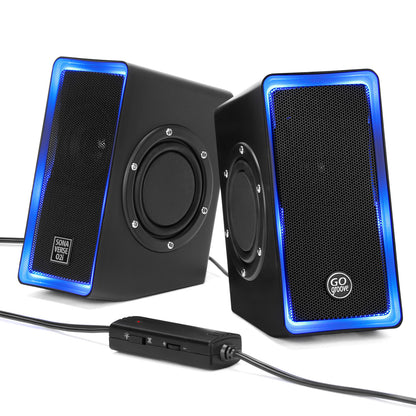 GOgroove SonaVERSE O2i USB‑Powered LED Speaker Driver 2.0 – 14 W Peak