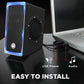 GOgroove SonaVERSE O2i USB‑Powered LED Speaker Driver 2.0 – 14 W Peak