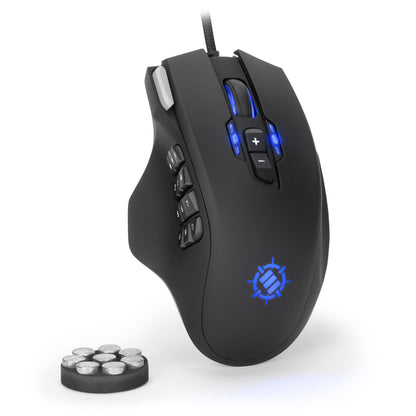 Enhance Theorem 2 MMO Gaming Mouse — 13‑Button, 4000 DPI, Black