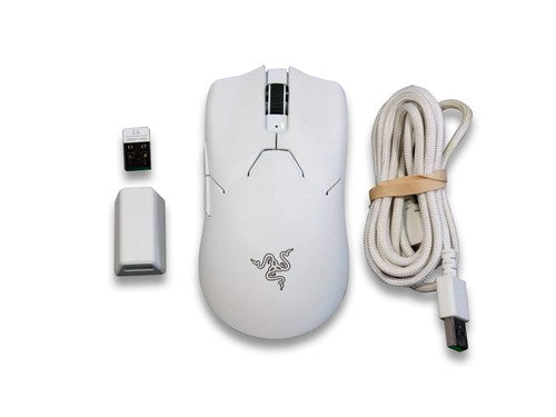 Razer Death Adder V3 Pro Gaming Mouse RZ01-04390200 – Ultra-Lightweight – White ( Used )