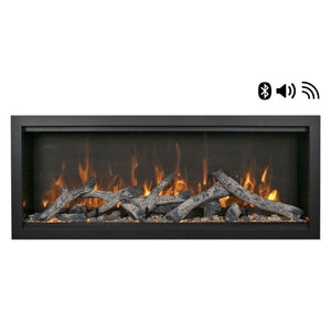 Amantii SYMMETRY Bespoke Extra Tall Built-In Smart Electric Fireplace with Sound