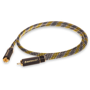 RCA Audio Stereo & Subwoofer Male to Male Cable Mono (Single)