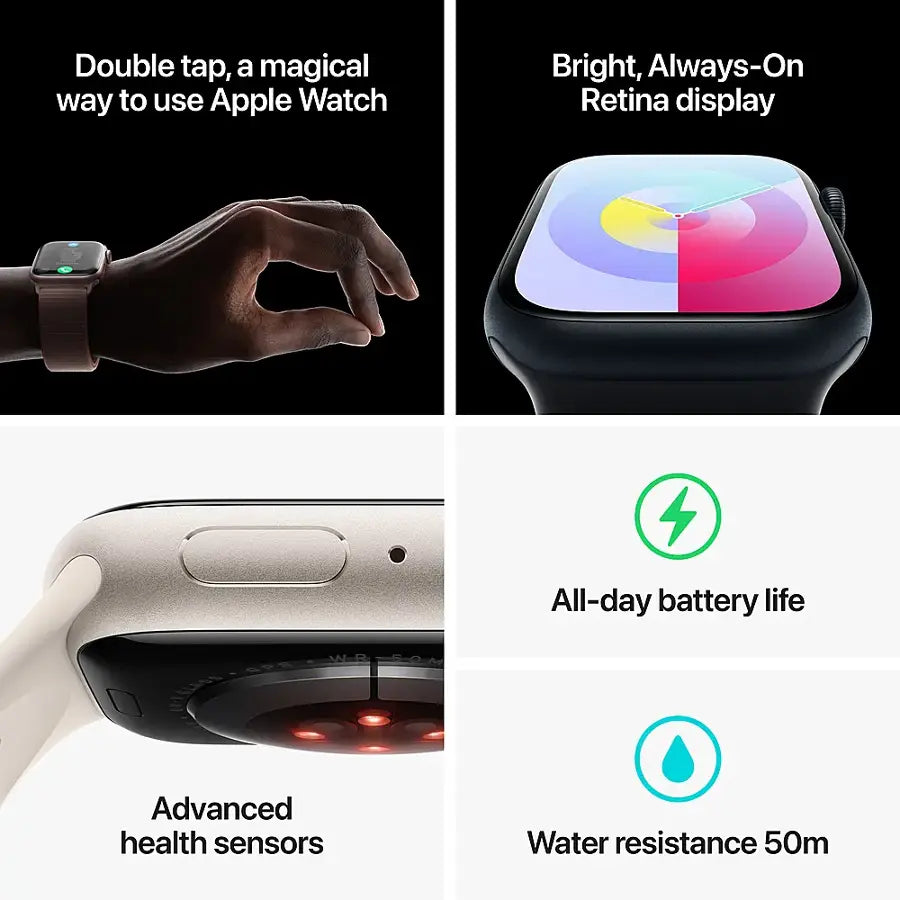 Apple Watch Series 9 (2023) – 41mm GPS Wi-Fi – Aluminum Case with Sport Band | Techable