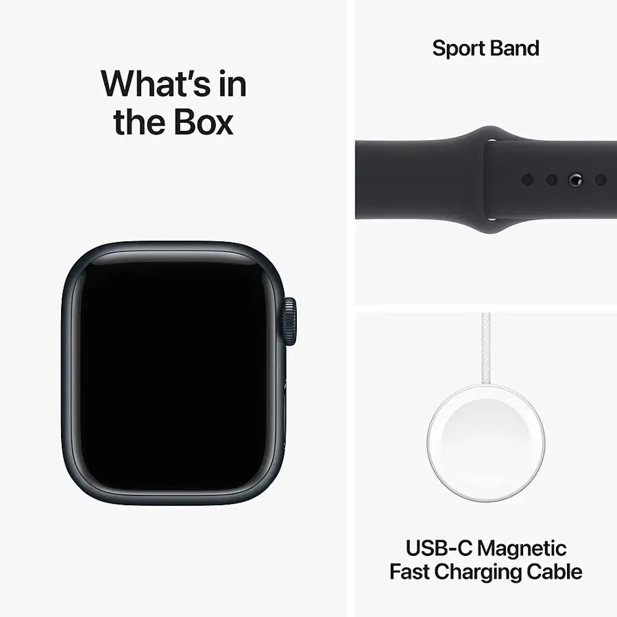 Apple Watch Series 9 (2023) – 41mm GPS Wi-Fi – Aluminum Case with Sport Band | Techable