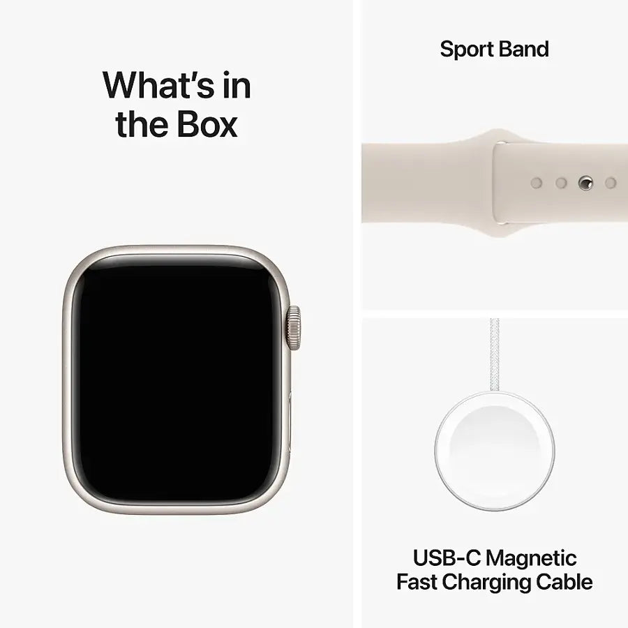 Apple Watch Series 9 (2023) – 45mm GPS Wi-Fi – Aluminum Case with Sport Band | Techable