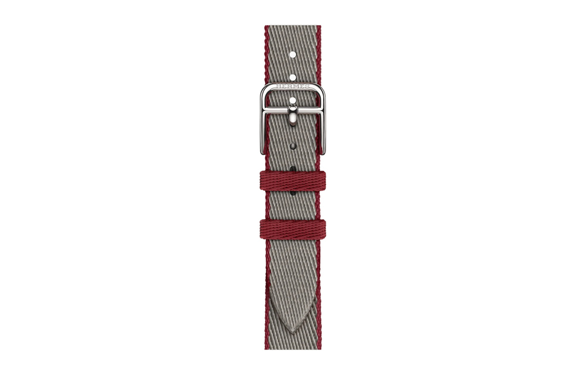 Apple Watch Hermes Series 11 Titanium Twill Jump Attelage Band | Techable