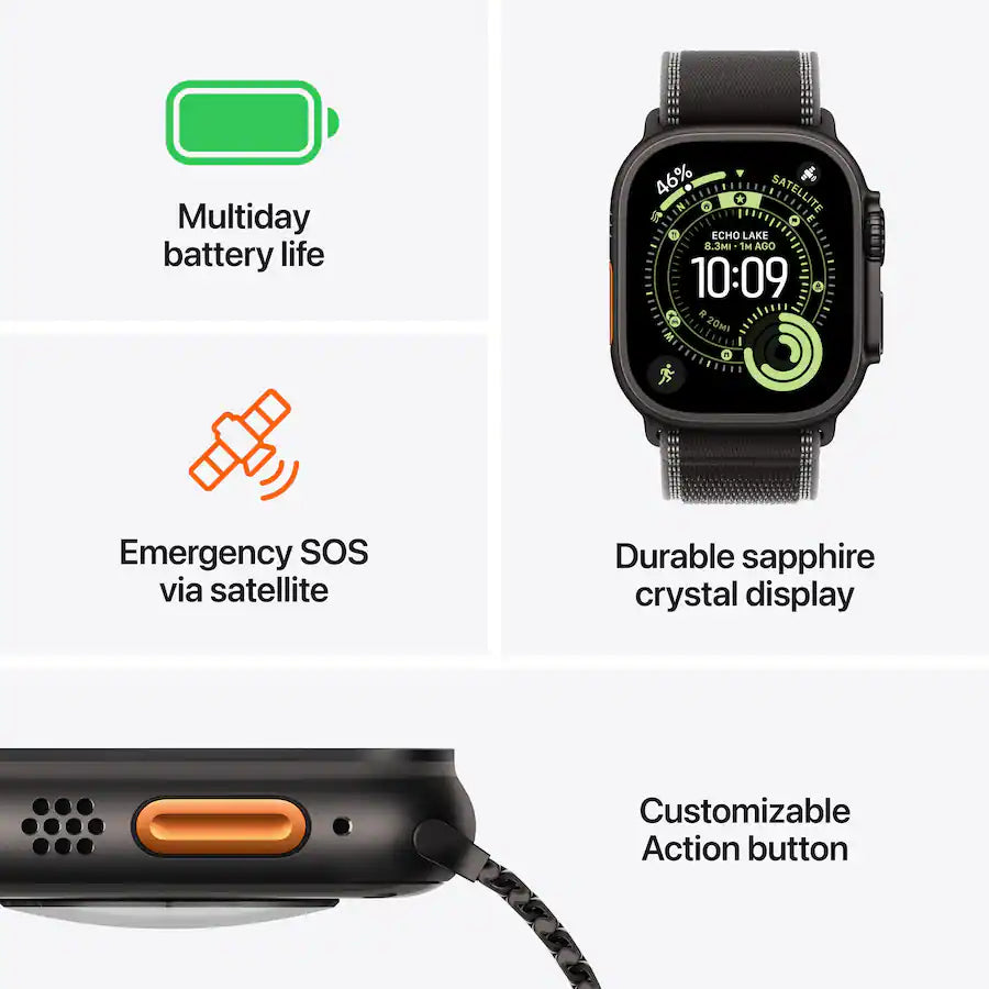 Apple Watch Ultra 3 2025 49mm Black Titanium | Techable