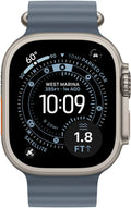 Apple Watch Ultra 3 (2025) – 49mm • GPS • Cellular – Natural Titanium • Aftermarket Generic Silicone Band – Warranty 5/27
