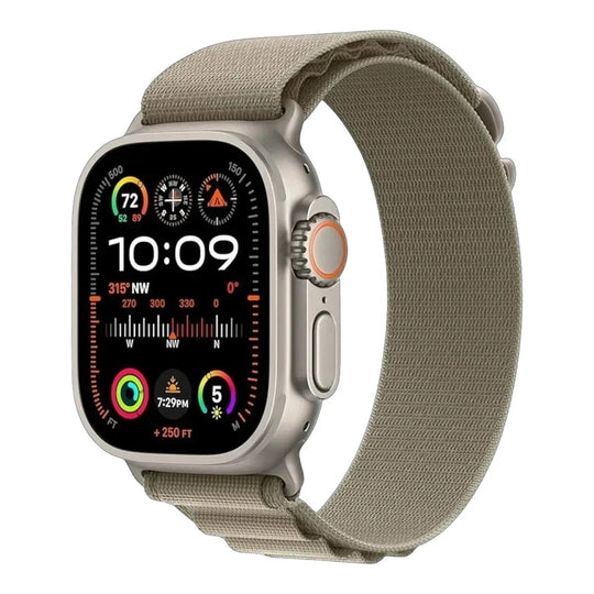 Apple Watch Ultra 2 49mm Titanium Olive Alpine Loop | Techable