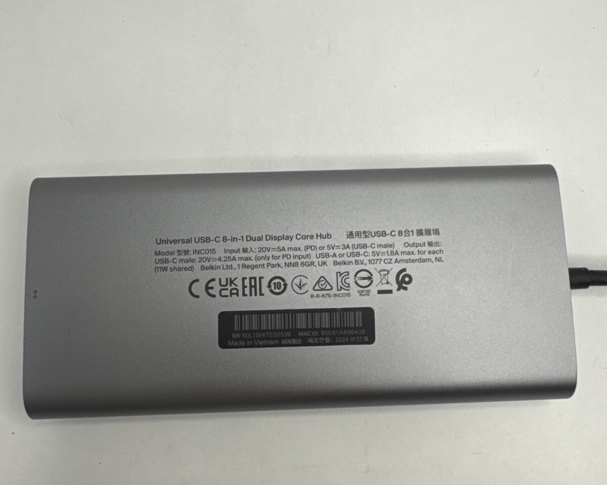 Belkin Connect USB-C 8-in-1 Hub | Techable