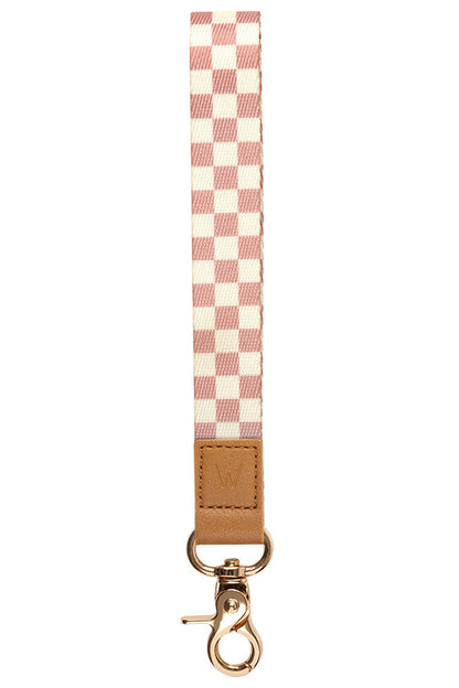 Blush Check Wrist Lanyard