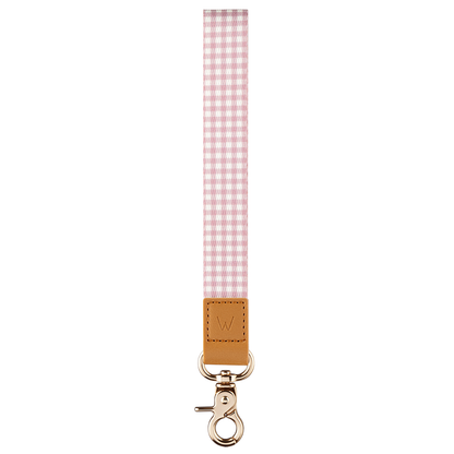 Blushing Gingham Wrist Lanyard