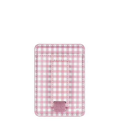 Blushing Gingham Magnetic Wallet