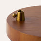 Black Canvas Lamp with Weighted Wooden Base