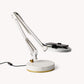Canvas Lamp with Weighted Marble Base
