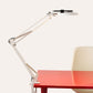White Canvas Lamp with Desk Clamp