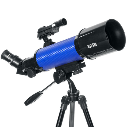 Explore One CF400 70mm Telescope with Carbon Fiber Wrap and AZ Mount – Blue