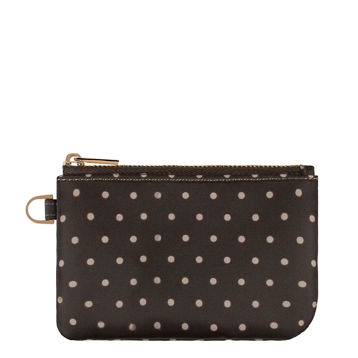 Cocoa Dot Zipper Pouch - Thumbnail 4